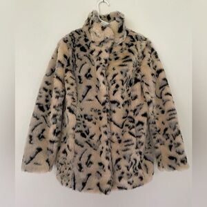 Romeo & Juliet Couture faux fur animal print jacket